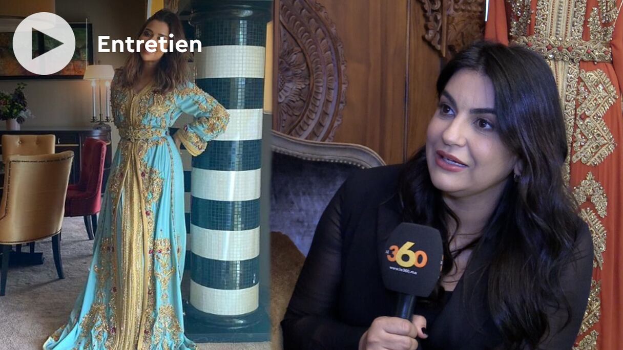 Fatima Filali Idrissi dessine et conçoit des caftans faits main.