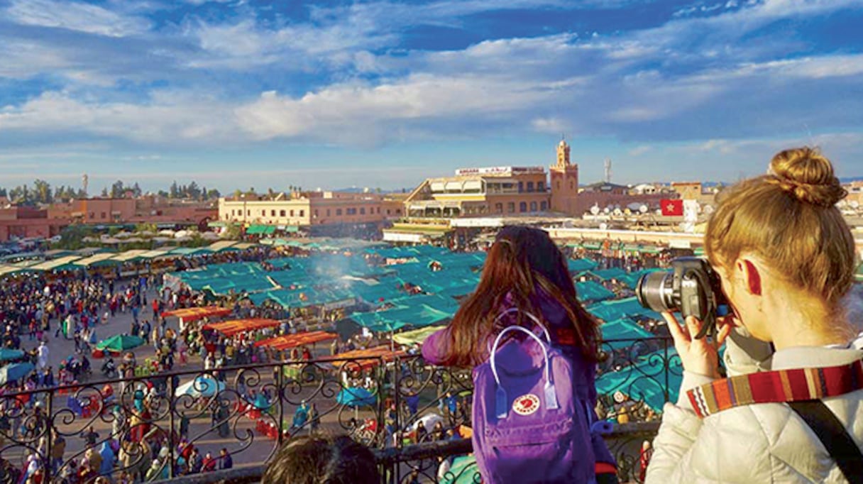 La place Jemaâ El Fna à Marrakech.
