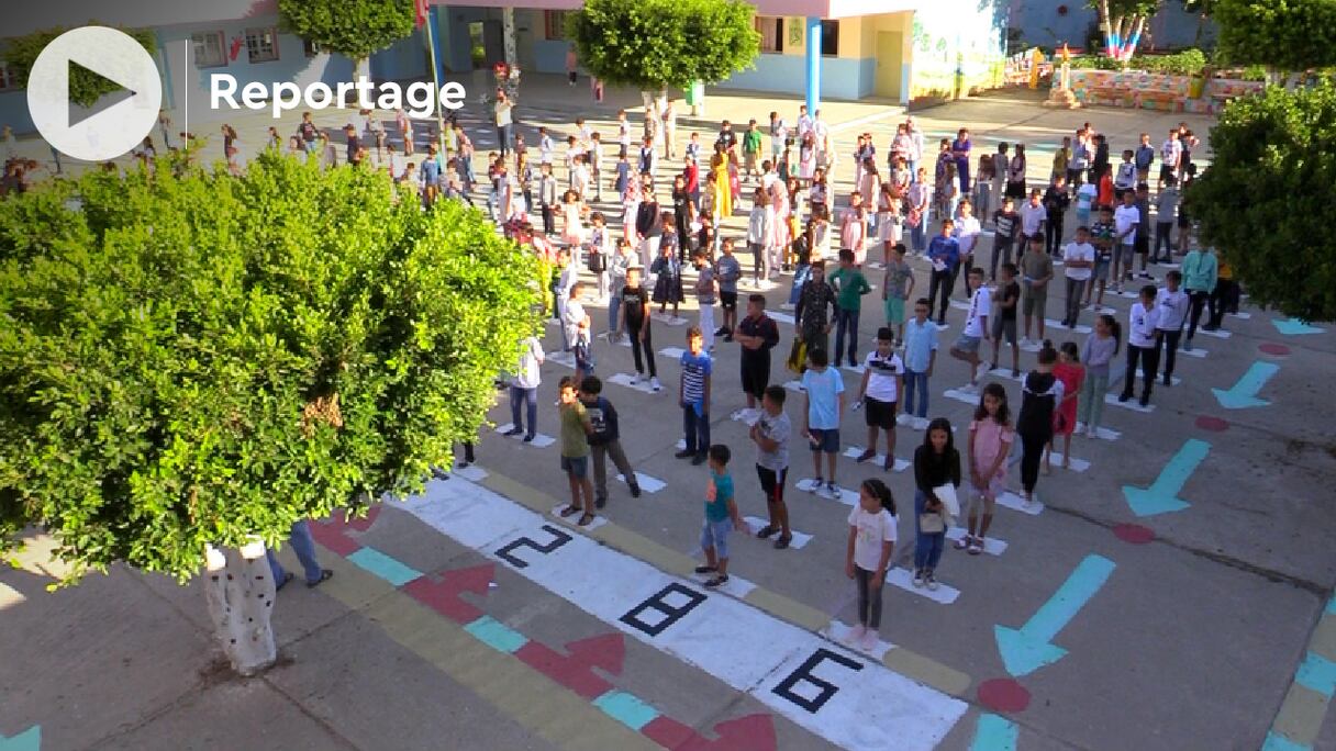 L’école primaire Ahmed Balafrej à Tanger, le 5 septembre 2022, jour de la rentrée scolaire 2022-2023.
