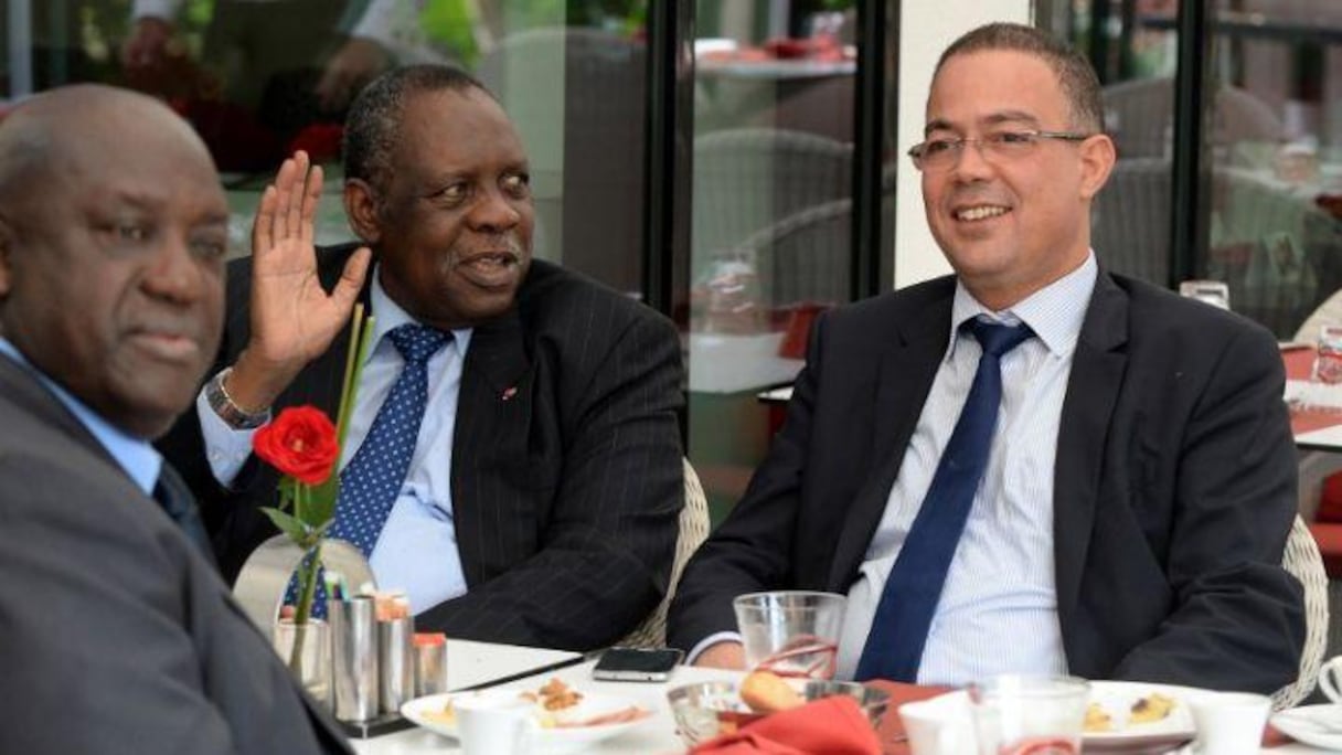 Fouzi Lekjaa et Issah Hayatou se sont rencontrés au Caire.
