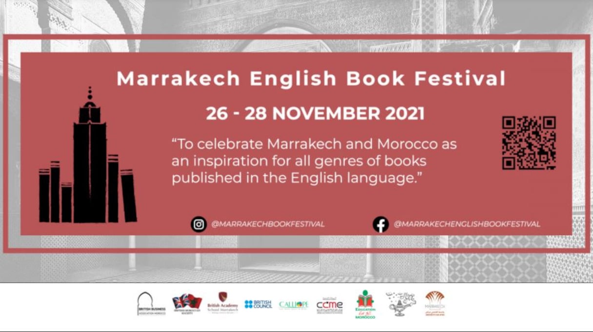 Affiche du Marrakech English Book festival.
