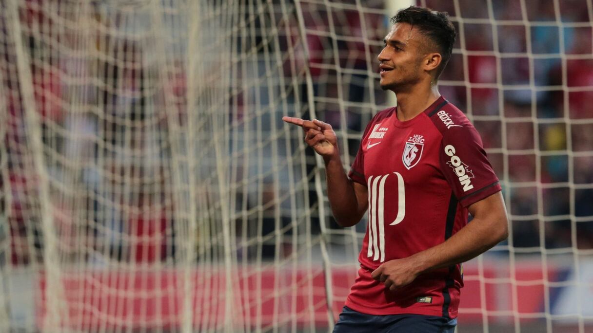 Sofiane Boufal, joueur de Lille. 
