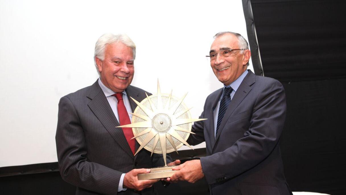 Felipe Gonzàlez, ancien Président du gouvernement d'Espagne, et Omar Azziman, Président CCR
