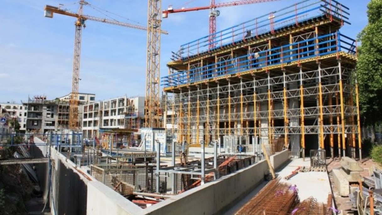 Un chantier à l'arrêt en Algérie. 
