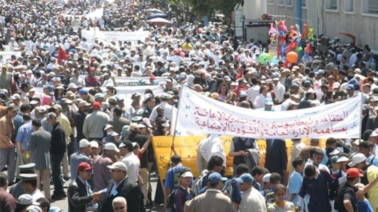 Une marche de l'UGTM, à l'occasion du 1er mai.
