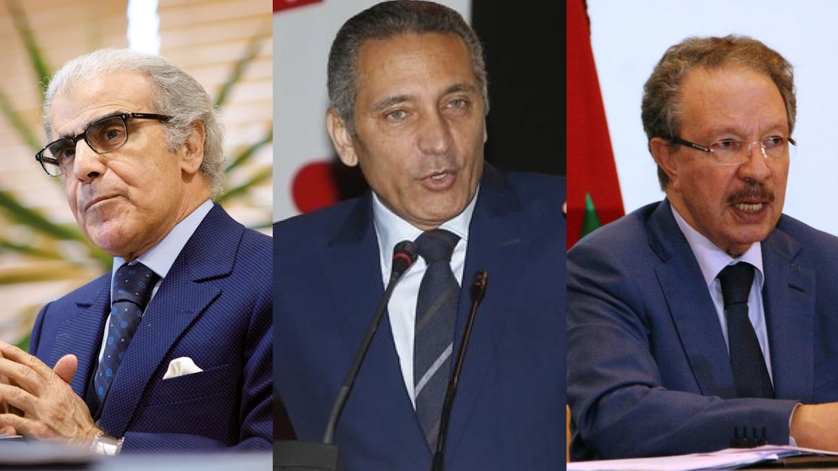 Abdellatif Jouahri, Moulay Hafid Elalamy et Ahmed Lahlimi Alami.
