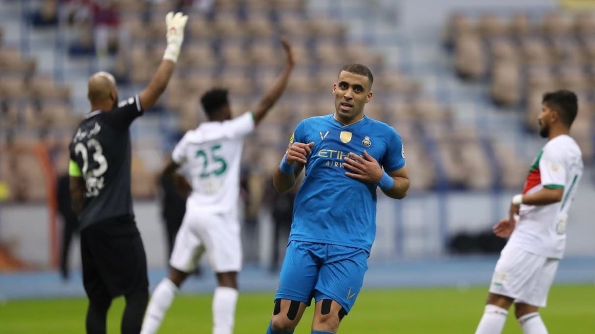 Abderrazak Hamdallah, attaquant marocain d'Al Nassr (Arabie saoudite).
