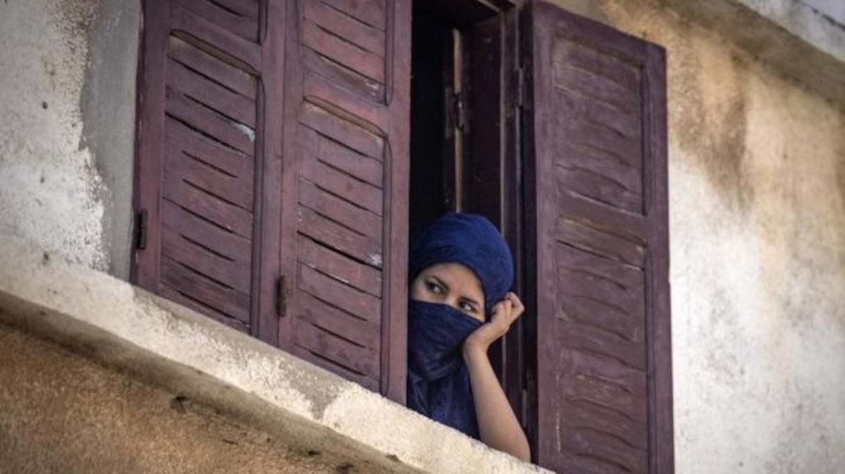 Une Marocaine confinée dans sa maison de Safi. 
