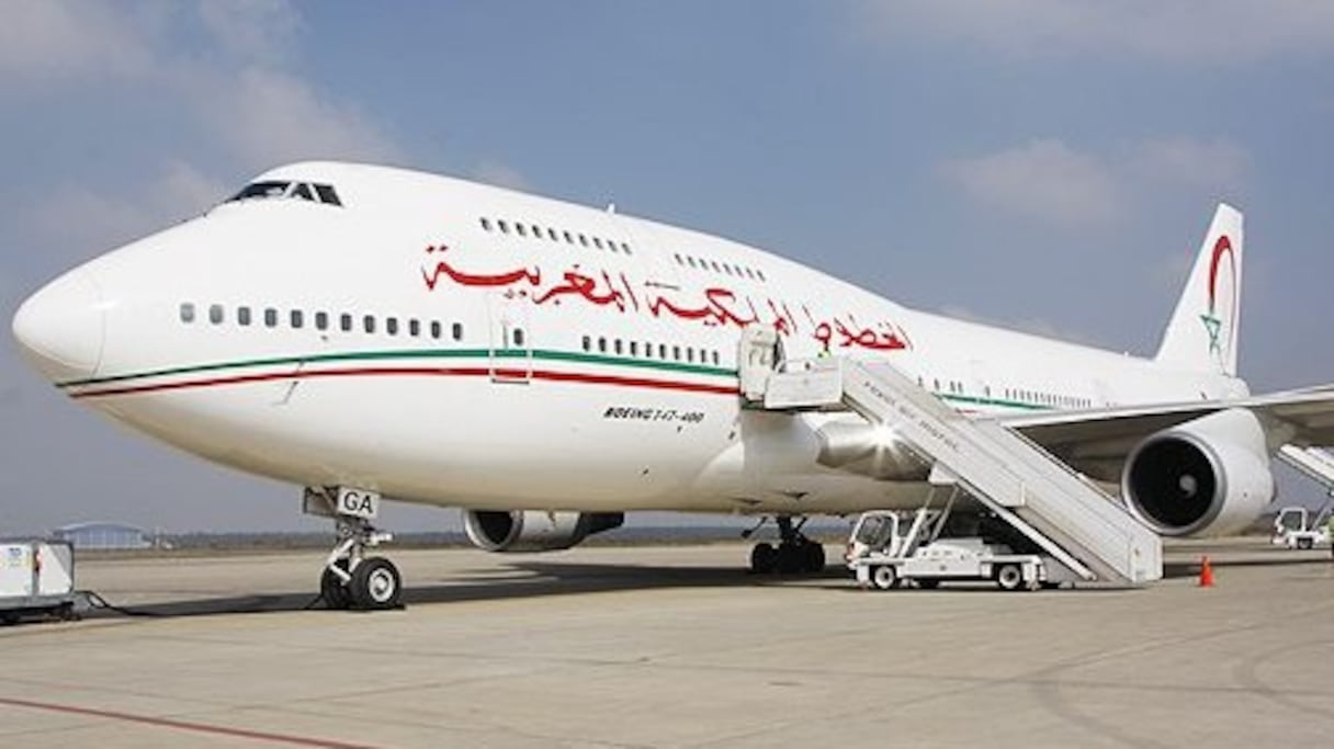 Un avion de la Royal Air Maroc. 
