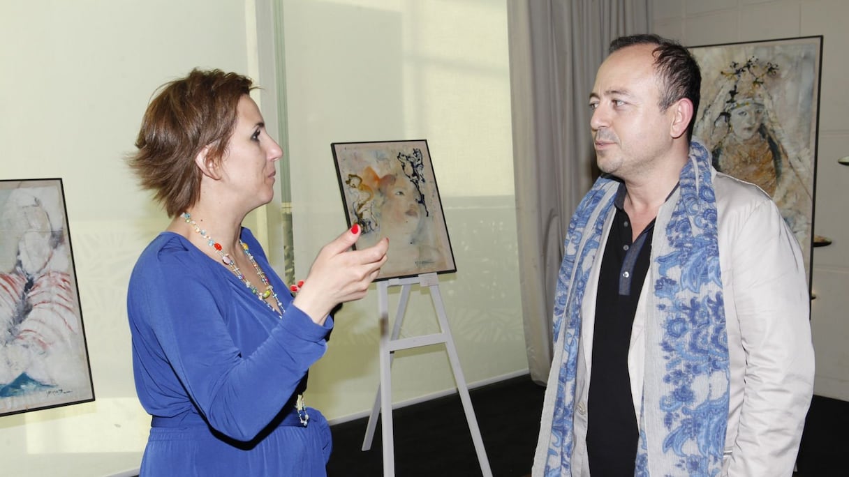 "Au travers d'un style de type "expressionniste figuratif", coloré ou transparent, je tente de rendre compte de ma perception du réel", explique Mériame Mezgueldi. 
