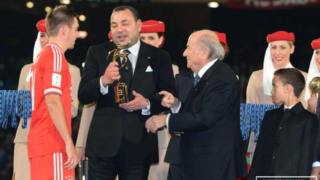 L'année dernière déjà, Moulay Hassan était aux côtés de son père pour la finale de la Coupe du monde des clubs 2013.
