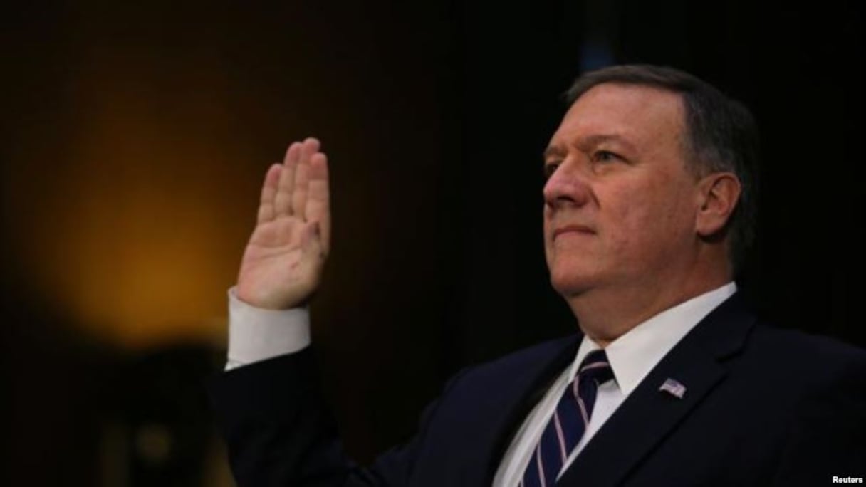 Mike Pompeo, officiellement chef de la CIA. 
