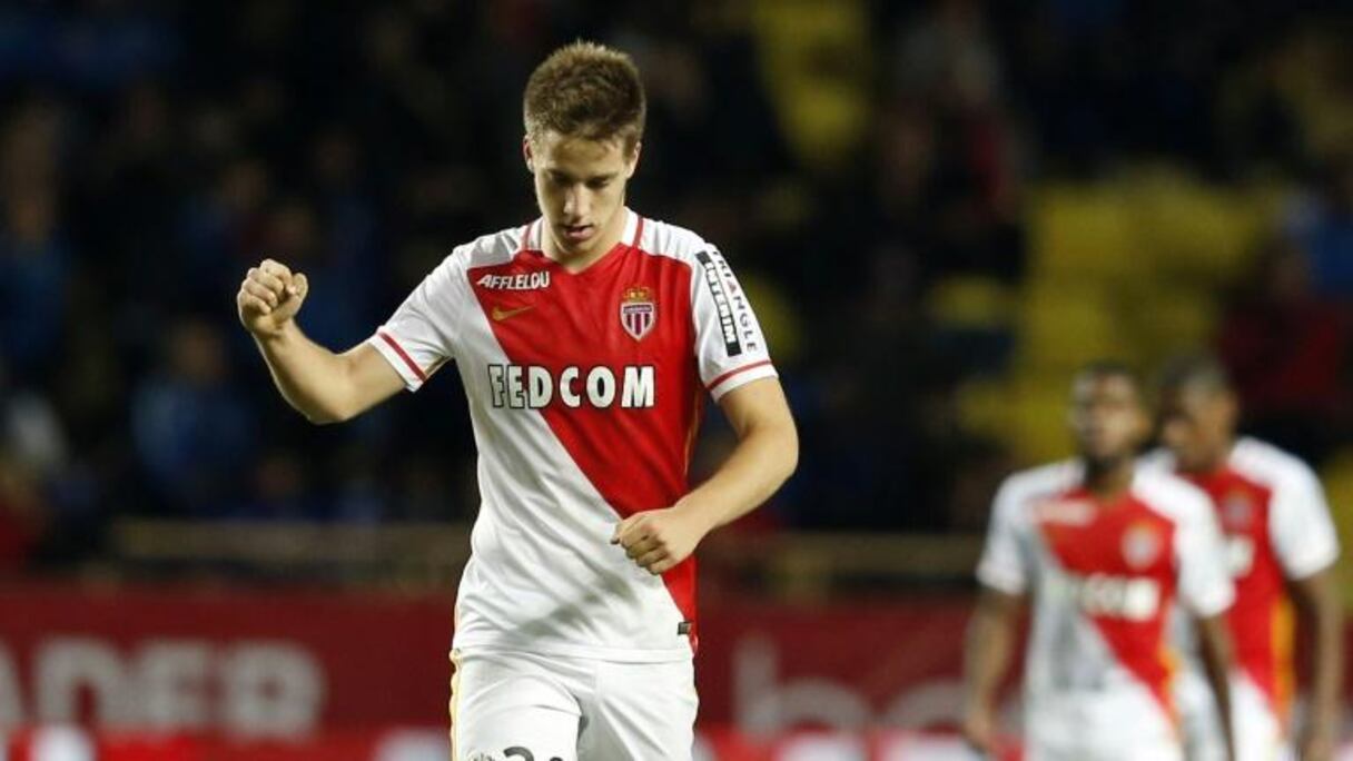 Le Croate Mario Pasalic, buteur pour Monaco face à l'Olympique lyonnais au stade Louis-II, le 16 octobre 2015.
