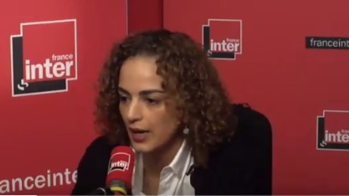 Leila Slimani s'exprimant sur France Inter, le 13 février 2018.
