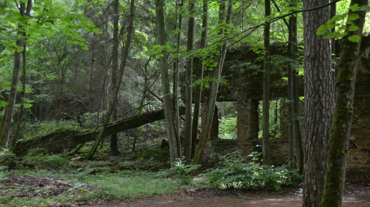 La "taverne du loup", QG d'Adolf Hitler, en Pologne. 
