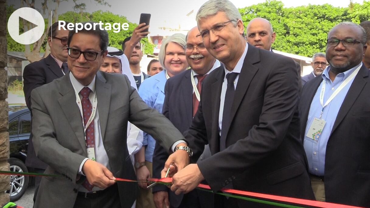 Le ministre de l'Agriculture, Mohamed Sadiki, à l'inauguration de la nouvelle banque de gènes, à Rabat, le 18 mai 2022. 
