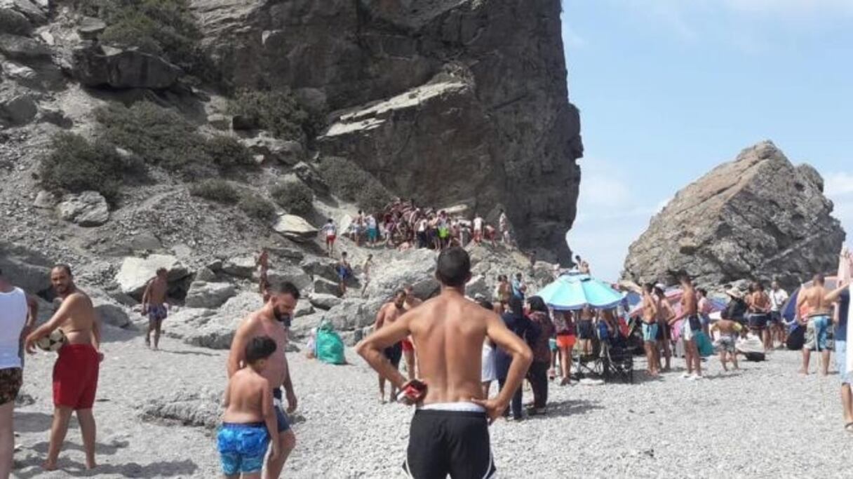La plage de Oued Laou, dans la région de Tétouan.
