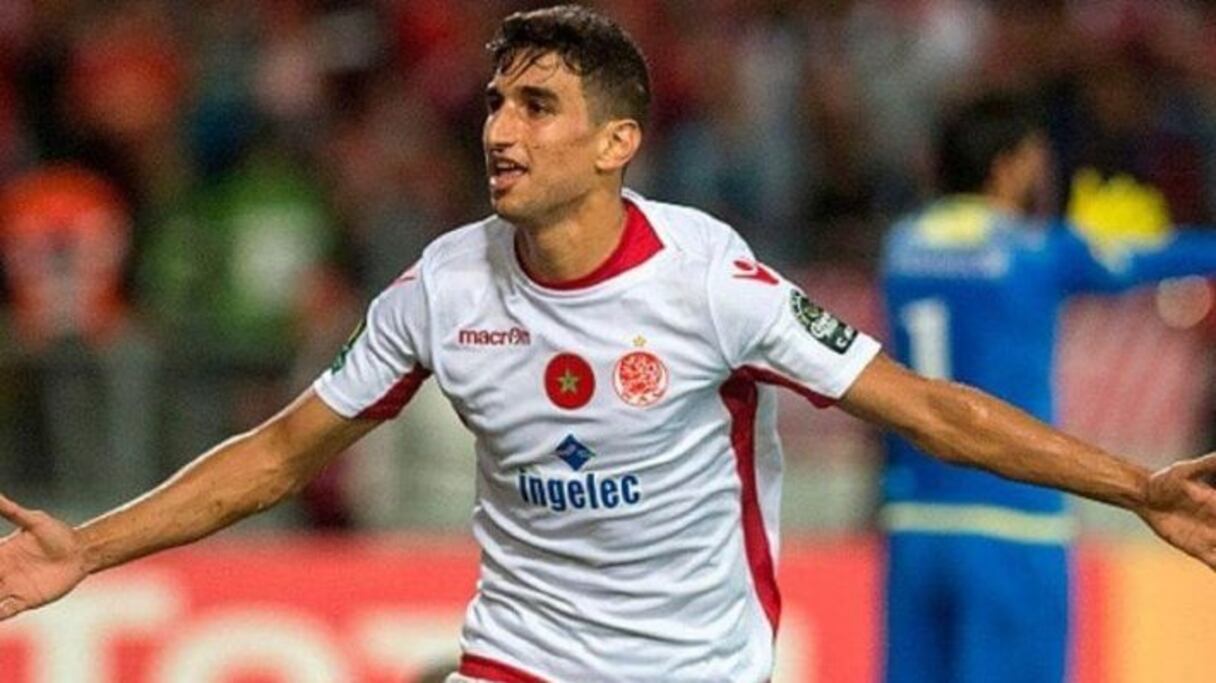 Walid El Karti, milieu polyvalent du Wydad de Casablanca. 

