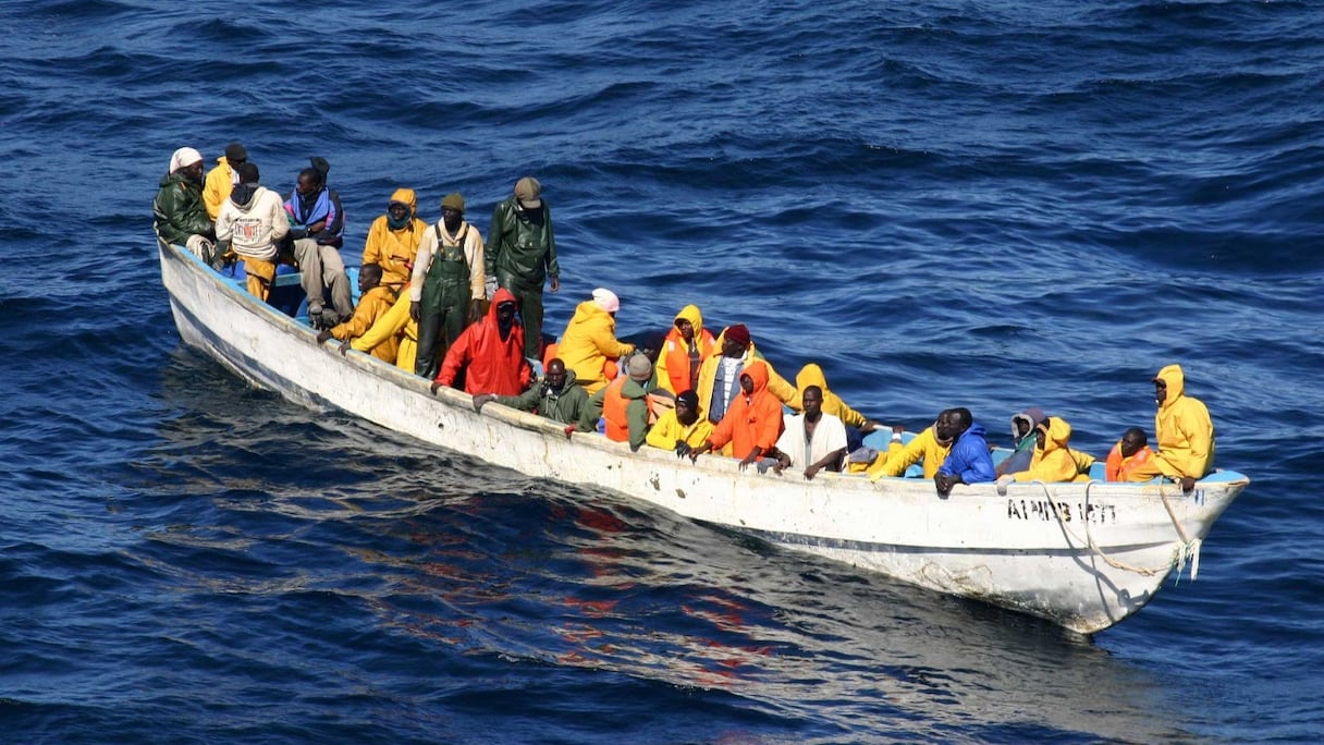 Des immigrants tentant leur chance de passer à Las Palmas. Photo d'illustration.
