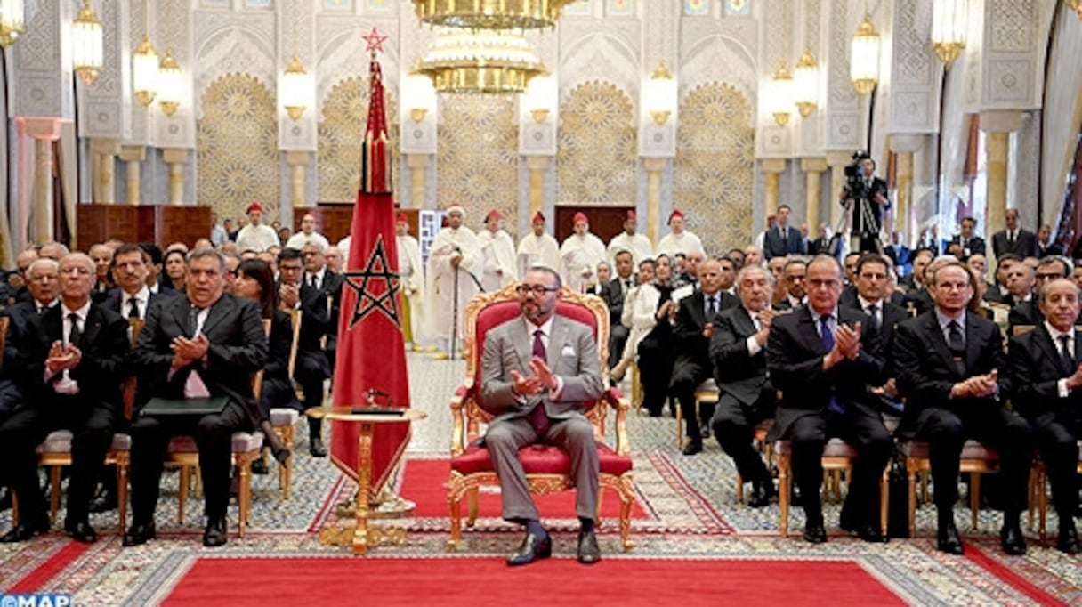 Le roi Mohammed VI, le 14 mai 2018, au Palais royal de Rabat.
