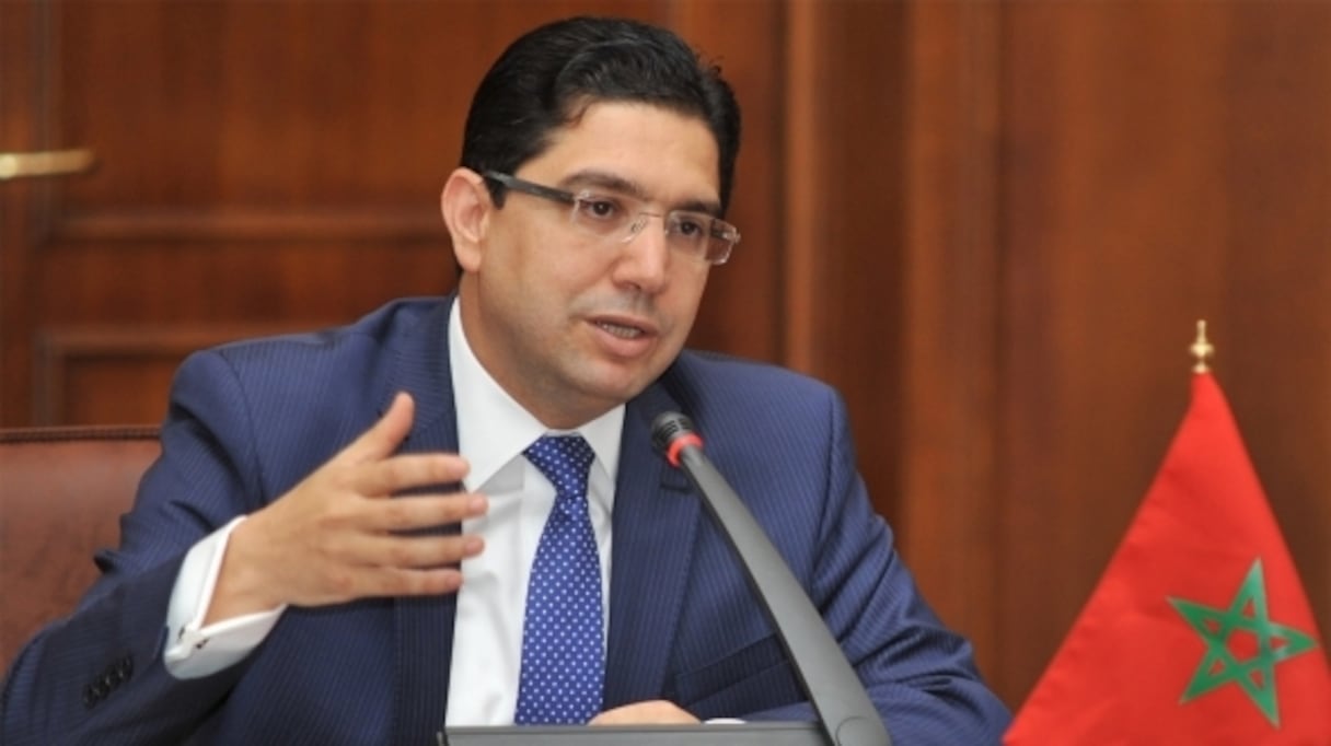 Nasser Bourita, ministre des Affaires étrangères, au sommet de l'Union Africaine à Niamey (Niger), le 6 juillet 2019. 
