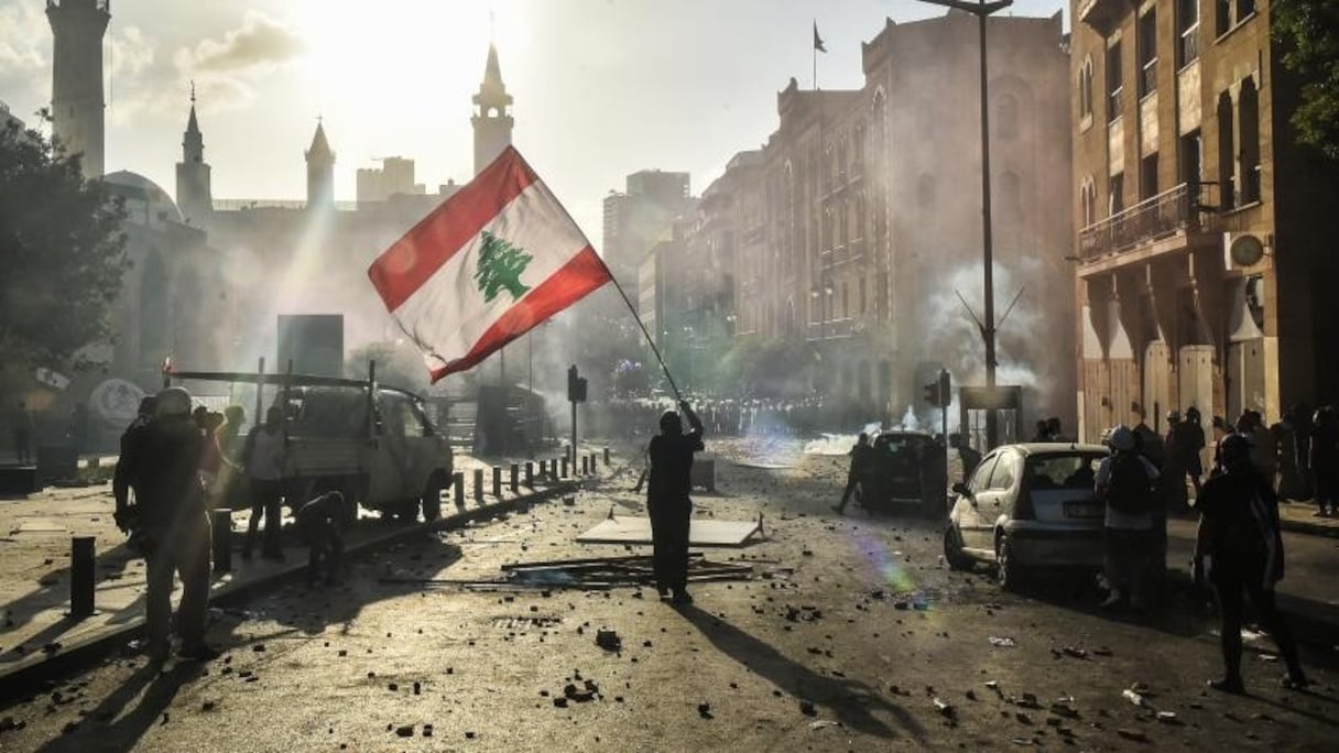 Sur la place des Martyrs, à Beyrouth, la colère des Libanais est bien visible.
