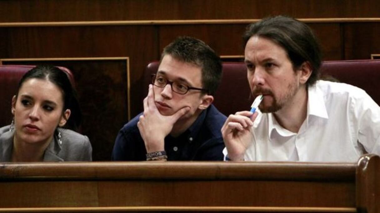 Pablo Iglesias, chef de parti d'extrême-gauche espagnol "Podemos".
