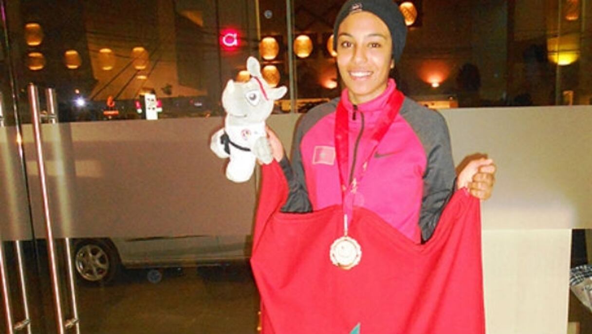 Khaoula Ouhmad, vice-championne du monde de Karaté.
