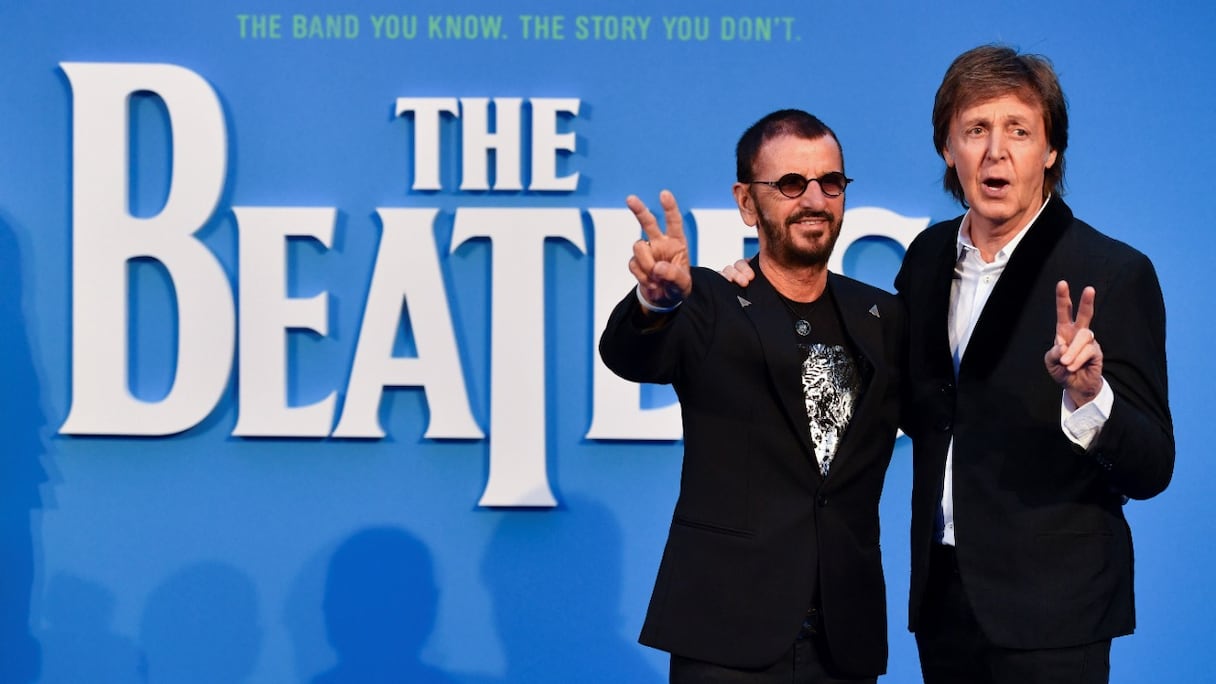 Paul McCartney et Ringo Starr (à gauche), ici à Londres, en 2016, pour la première du film «The Beatles Eight Days A Week: The Touring Years» -photo d'archives. Paul McCartney fêtera ses 80 ans le 18 juin 2022.