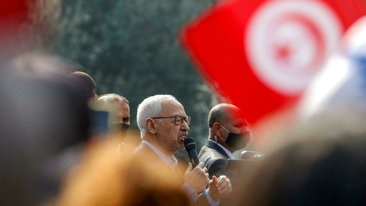 Rached Ghannouchi, leader du parti islamiste.
