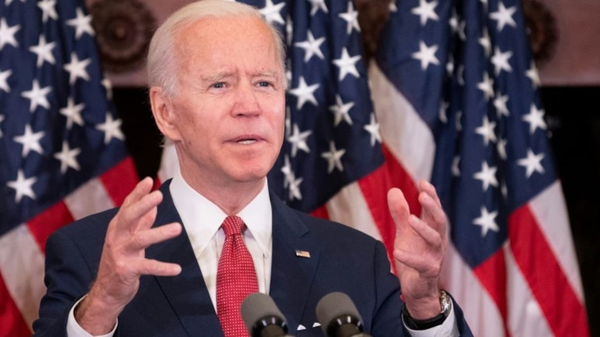 Le candidat démocrate à la Maison-Blanche Joe Biden lors d'un discours à Philadelphie, le 2 juin 2020.
