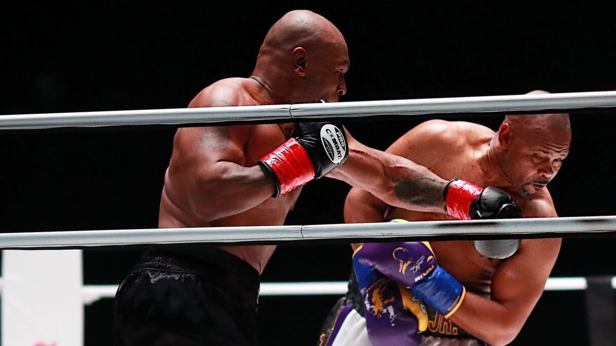 Mike Tyson Vs Roy Jones Jr, samedi 28 novembre 2020.
