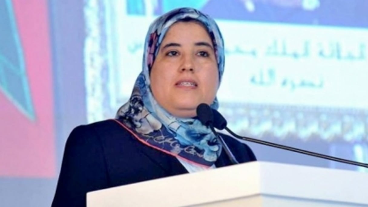 Jamila El Moussali, ministre de la Solidarité, du Développement social, de l'Egalité et de la Famille.
