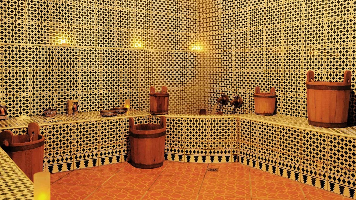 Au coeur d'un hammam. 
