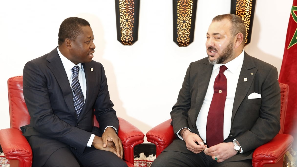 Le président togolais Faure Gnassingbé Eyadema et le roi Mohammed VI.
