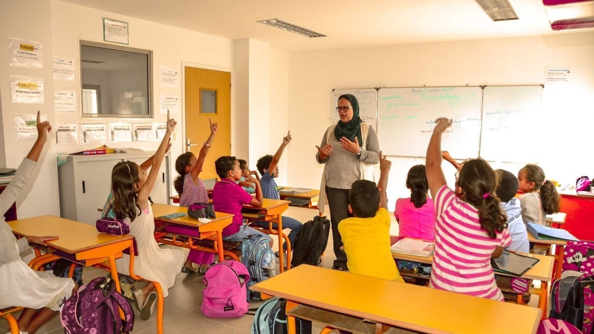 Une salle de classe en 2018.
