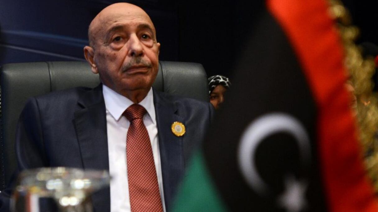 Le président du Parlement libyen Aguila Saleh.
