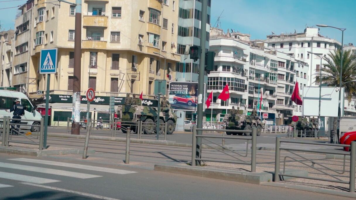 Le boulevard Abdelmoumen à Casablanca au temps du Convid-19.
