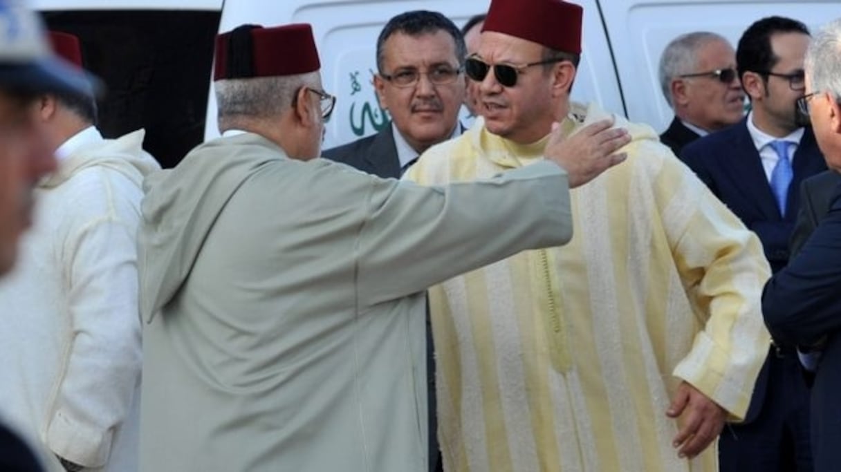 Fouad Ali El Himma, conseiller royal avec Abdelilah Benkirane, secrétaire général du PJD.
