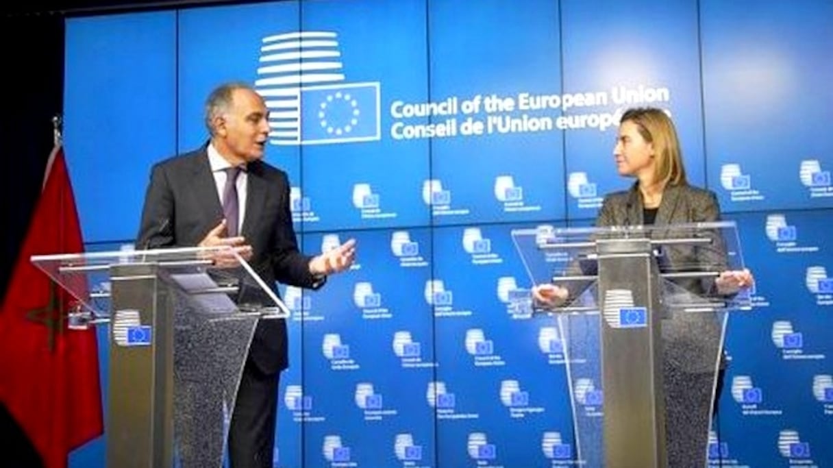 Salaheddine Mezouar et Federica Mogherini.
