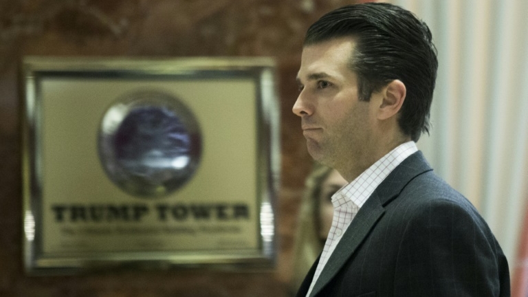 Donald Trump Jr à la Trump Tower à New York.
