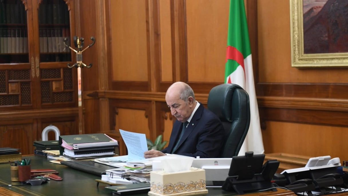 Le président algérien Abdelmadjid Tebboune.
