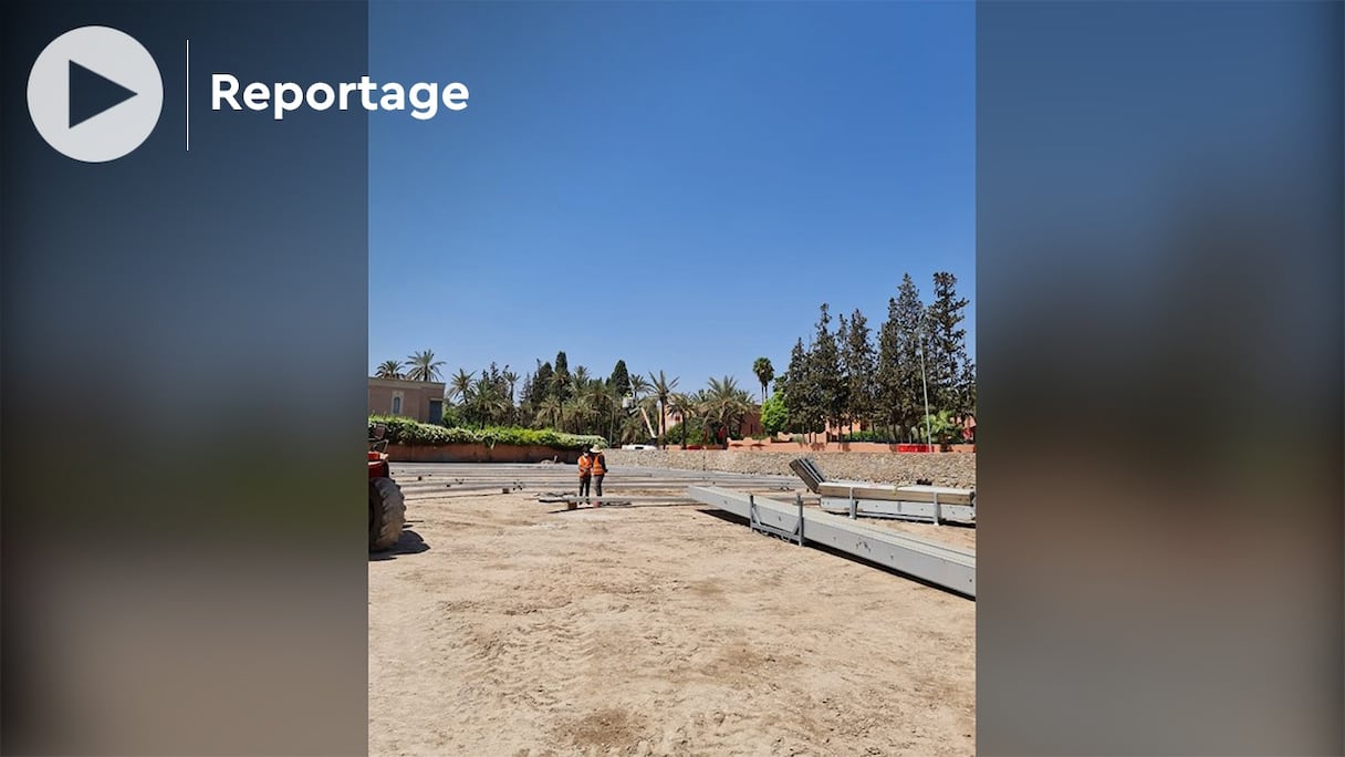 Face à la recrudescence des cas de Covid-19, les autorités de Marrakech ont décidé de construire un hôpital de campagne.
