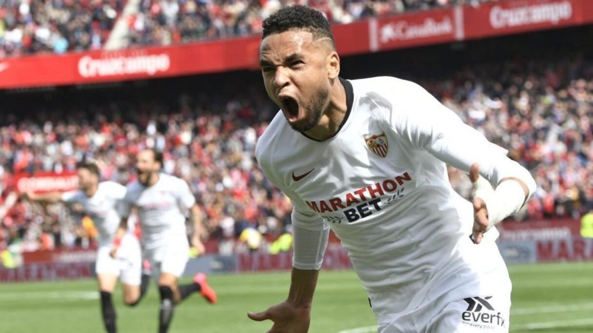 L'international marocain du FC Séville de Youssef En-Nesyri.
