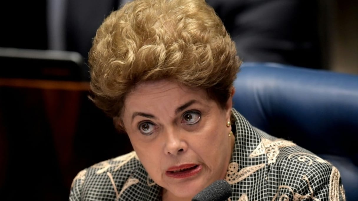 Dilma Rousseff témoigne devant le Congrès le 29, 2016 août 2016 à Brasilia.
