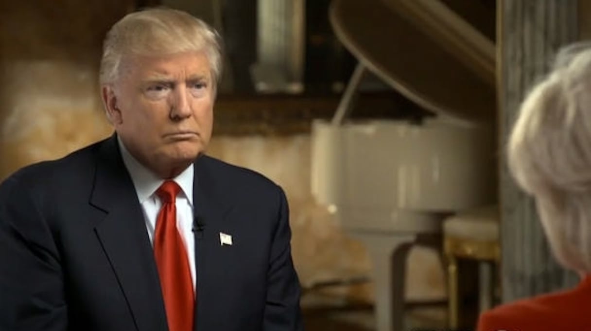 Donald Trump, hier, lors d'une interview à la chaîne CBS.
