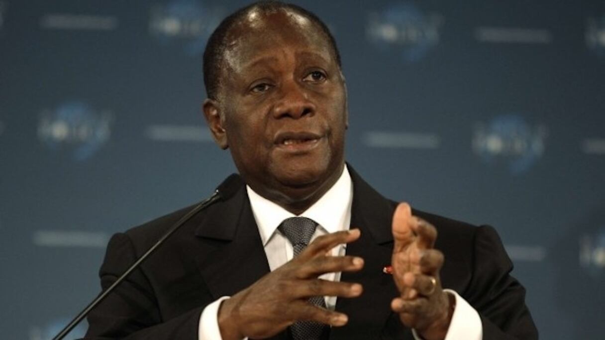 Alassane Ouattara, président de la Côte d'Ivoire.
