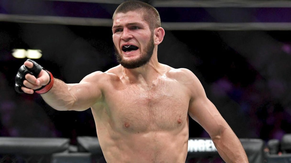 Khabib Nurmagomedov, champion russe de MMA.
