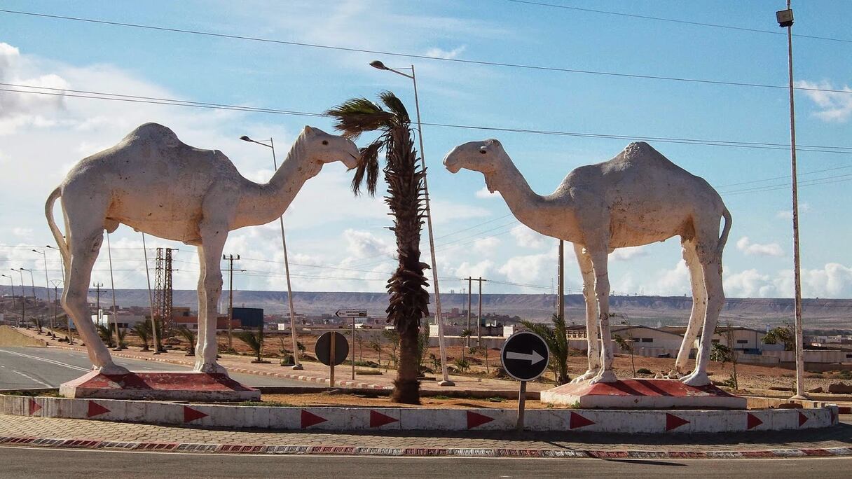 Entrée de la ville de Tan-Tan, dans la Région de Guelmim-Oued Noun. 
