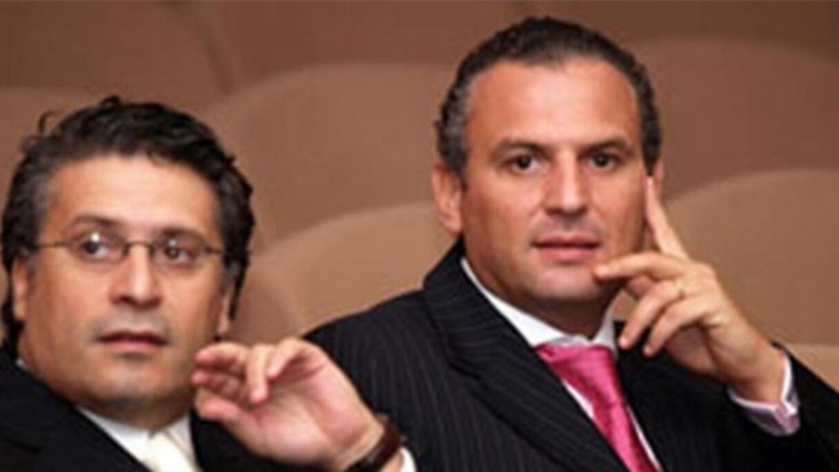 Les magnats tunisiens Ghazi et Nabil Karoui. 
